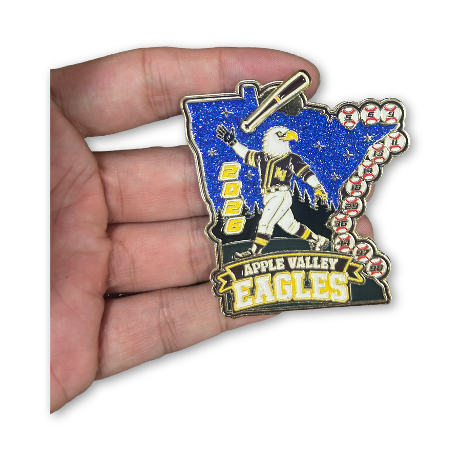 Antelope Valley Coyotes pin, 2 inch