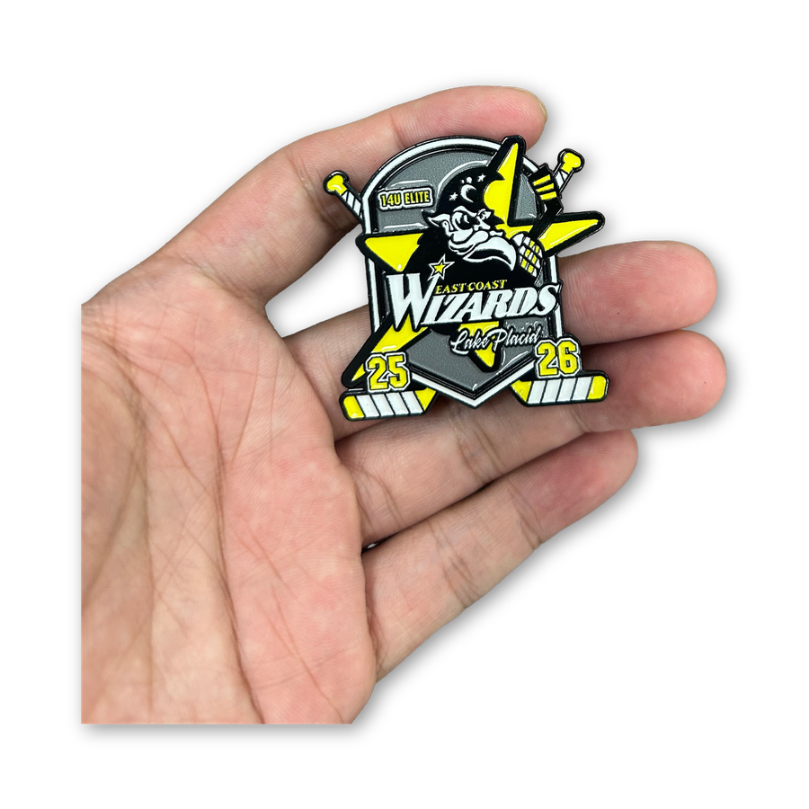 East Coast Wizards 14U Elite pin, 1.5 inch, soft enamel