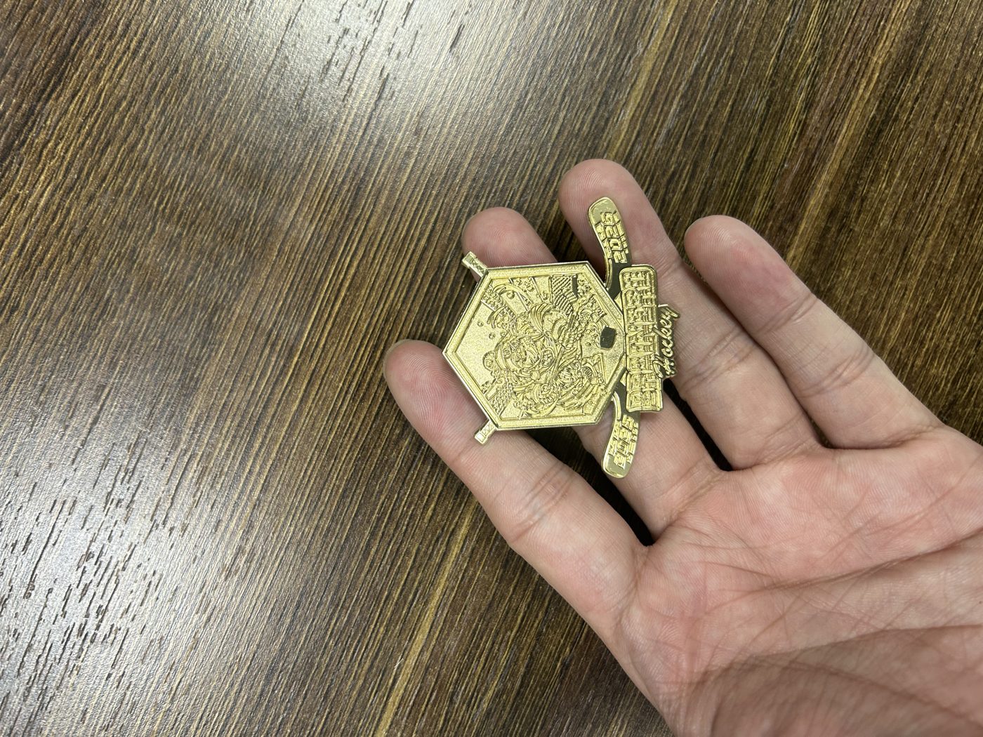 2.0 inch custom hockey trading pin, finished pin, for a Baxter, MN team — The Pin Creator