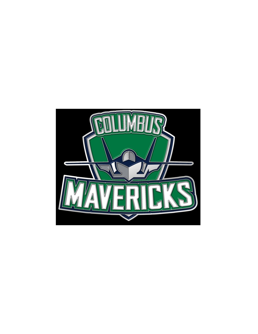 1.5 inch custom hockey trading pin, pin design, for a Westerville, OH team — The Pin Creator