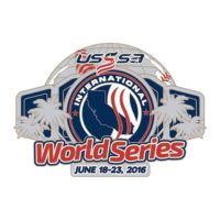 sleek design, world series pin, custom designed, by The Pin Creator