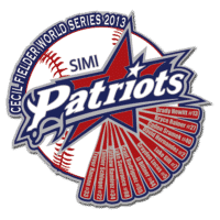 Custom baseball trading pin for Simi Patriots