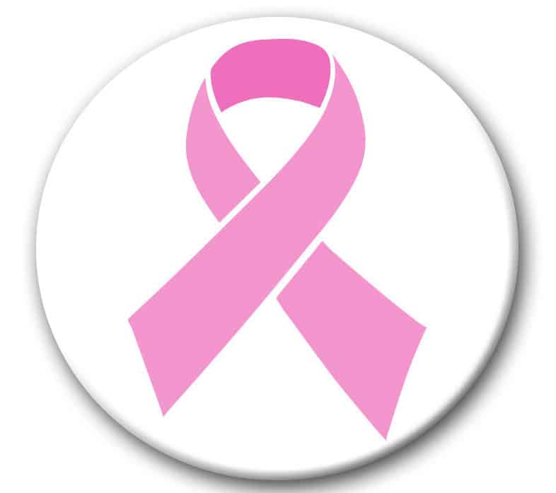 Pink, breast cancer pin, affordable, created by The Pin Creator