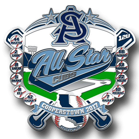 Cooperstown Die Struck PIN SILVER METAL Cooperstown trading pins
