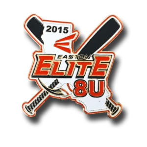 Baseball trading pin, die struck pin, Easton elite