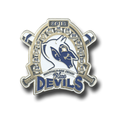 Custom baseball pins, sports pins, trading pins, cooperstown pins, blue devils