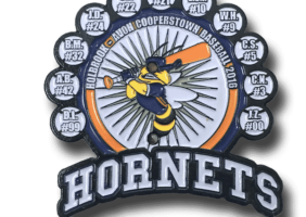 Baseball trading pins, hornets pins, Cooperstown pins