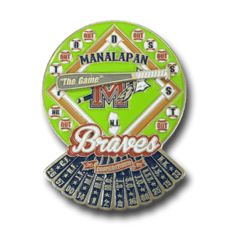 Custom Cooperstown pins, baseball trading pins, sports pins