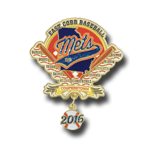Cooperstown trading pins, custom sports pins