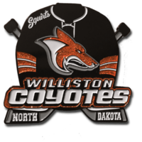 Hockey Trading Pins, custom sports pins, williston coyotes