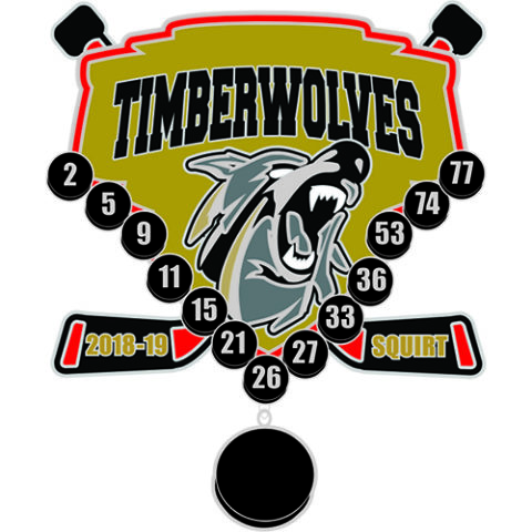 Timberwolves, custom hockey pins, trading pins