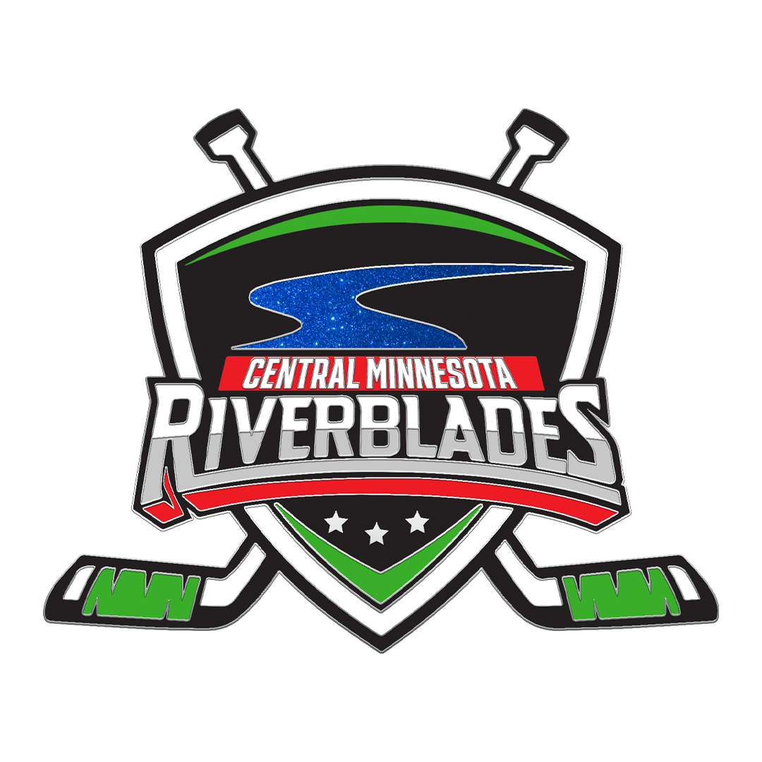 Central Minnesota riverblades, custom pin, hockey pin