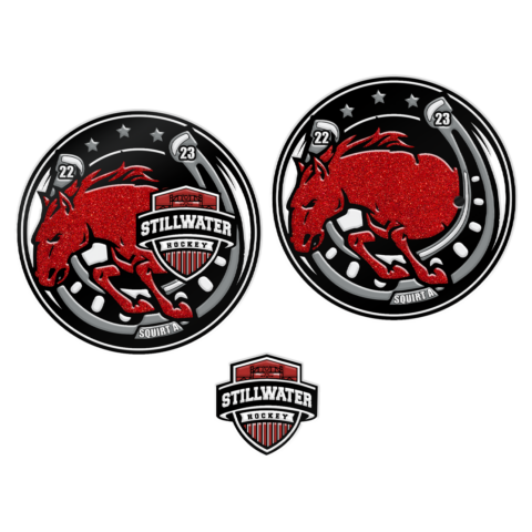 Stillwater hockey, custom, lapel pin