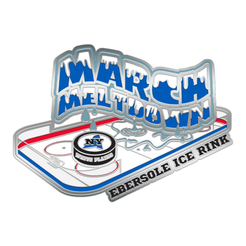 March meltdown, custom lapel pin, hockey pin