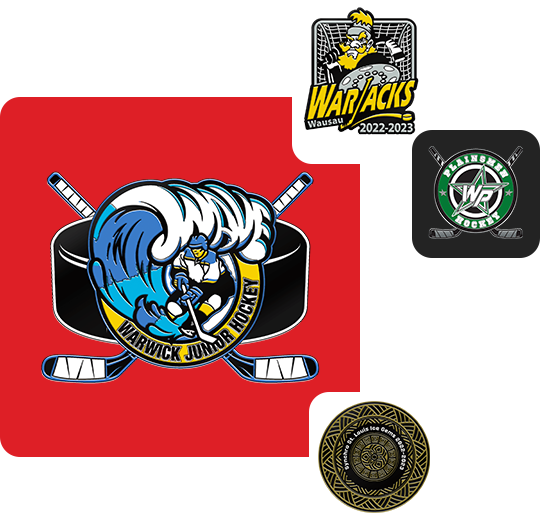 Order Custom Hockey Pins The Pin Creator